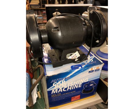 150MM BENCH GRINDER AND THE CAR POLISHING MACHINE