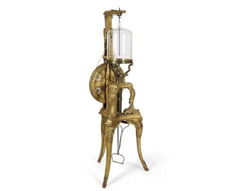 Pompe à vide à un cylindre et à étrier ou 'machine pneumatique' d'époque Louis XV, modèle de Jean-Antoine Nollet, troisième q