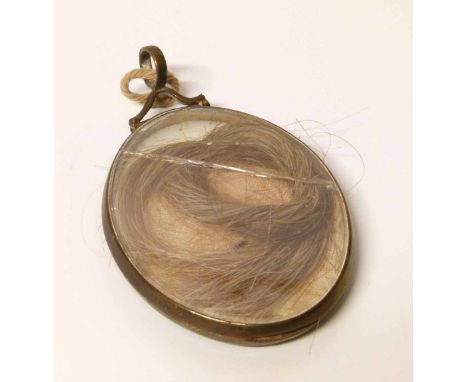 Mourning locket with portrait miniature. Condition report: see terms and conditions
