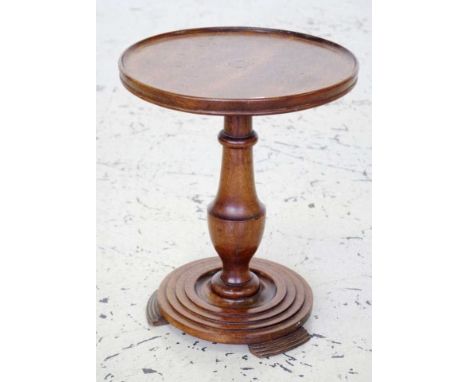 Small antique wine / lamp table 30cm diameter, 37cm high approx