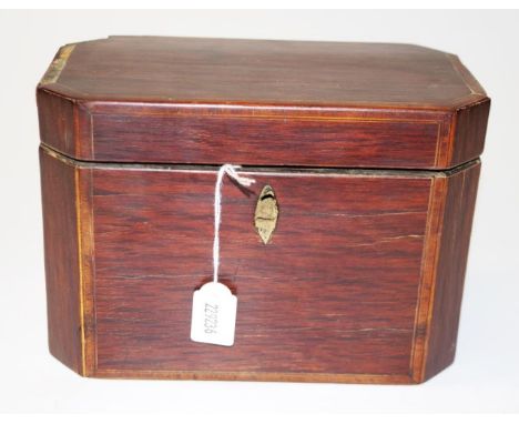 Late Georgian Australian casuarina caddy with twin lidded interior, requires restoration. Circa 1825. Approximate dimensions: