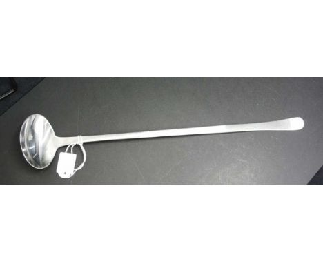 Georg Jensen stainless steel ladle marked for 'Georg Jensen, Denmark,' (length 33cm approx).