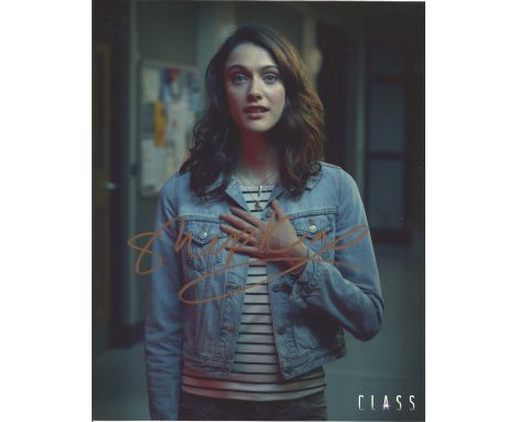 Sophie Hopkins Signed 10x8 Colour Photograph. Hopkins Is A British Actress And Model, Best Known For Her Role As April Maclea