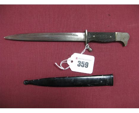 A Third Reich Period Miniature Dress Knife, with birds head hilt and in its blade metal scabbard.