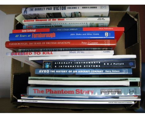 A Quantity of Military Aviation Reference Books on British Fighter Planes, Mainly Jets, including The Handley Page Victor - T