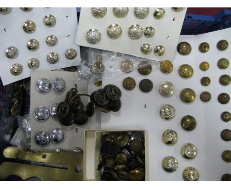 A Mid XX Century and Later Collection of Military Buttons, (over 200) in both brass and staybright, some U.S and also Russian