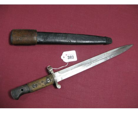 An Early XX Century British 1903 Model Bayonet, with 12" blade marked "Sandersons, Sheffield" and WD arrow and date 1903, in 