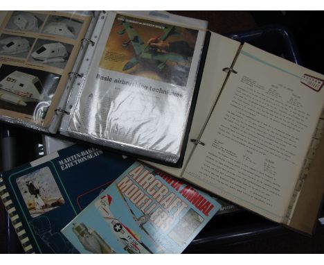 An Interesting Collection of Military Aircraft Reference Material, mostly in ring binder files, compiled of photographs and a
