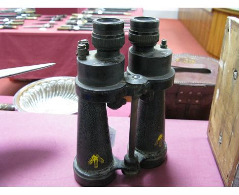 Mid XX Century Barr &amp; Stroud Binoculars, with WD arrow marks, possibly Royal Naval.