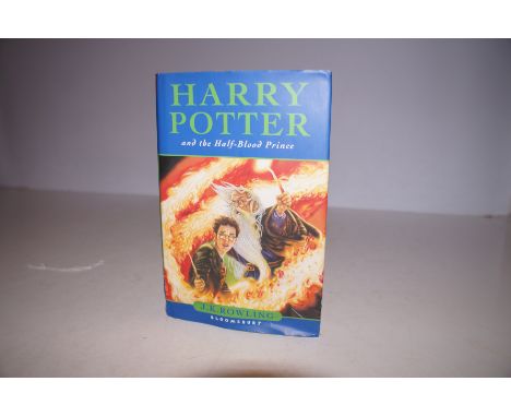 Harry Potter and the half blood prince first edition book. A rare copy with a printing error on page 99