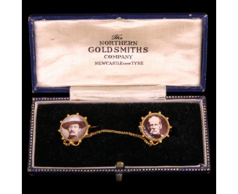 A Boer War Lord Roberts and Baden-Powell double brooch