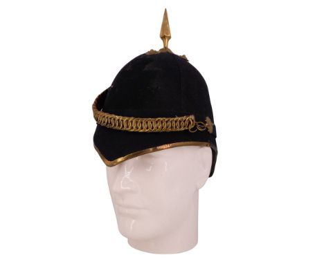 A reproduction Victorian Army officer's Home Service Pattern "Blue Cloth" helmet