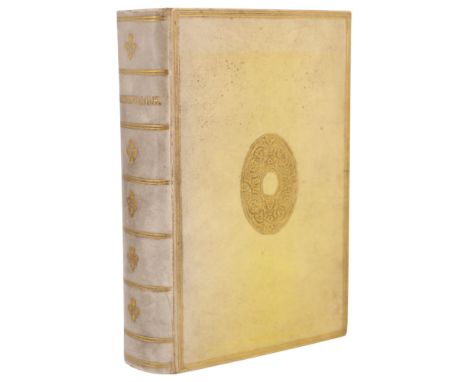 "The Globe Edition, The Works of William Shakespeare", London and New York, Macmillan, 1871, gilt vellum, marbled endpapers, 