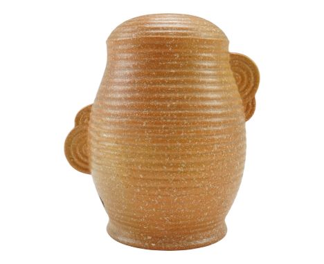 An Ashby Wilton Art Deco ceramic table lamp base, numbered 2000/10, circa 1930s, 16 cm 