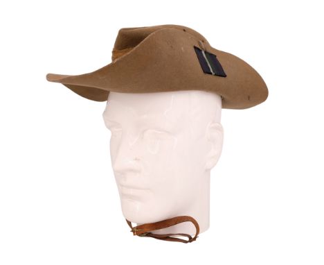 A 1942 dated British Army slouch or bush hat bearing a Royal Signals flash