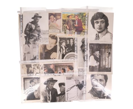 A group of 1950s National Screen Service Ltd and other film lobby cards together with promotional portrait photographs