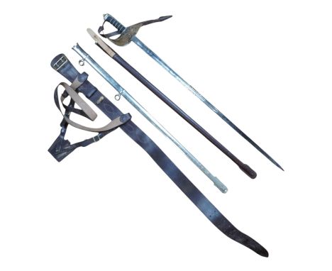 A British Army 1897 pattern infantry officers sword, by Wilkinsons Sword, the blade numbered 84374, having a levee weight bla