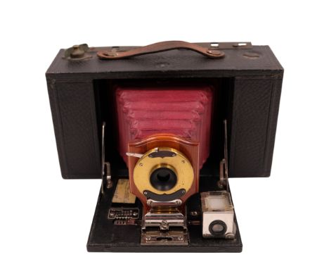 A Kodak No 3 Folding Brownie box camera