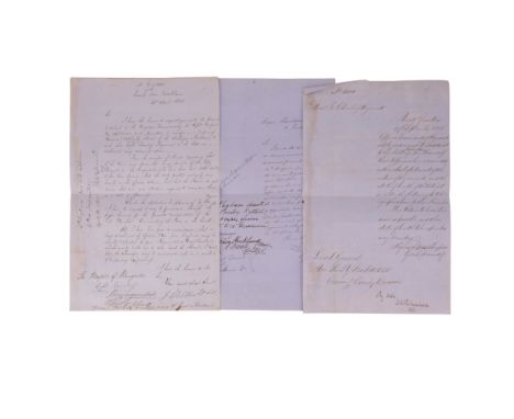 A Crimean War manuscript letter dated 1855 from Lt Col Wilkie, 10th Hussars,  at "Camp near Balakalva", requesting "to transf