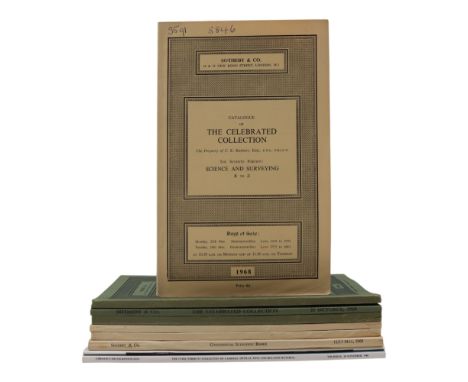 1960s Sotheby's auction catalogues of the sales of the celebrated Kenney collection of science and engineering books, togethe