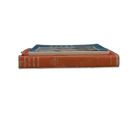 A small group of books on British Army uniforms, insignia and weapons including Westlake "The Volunteer Infantry 1880 -1908",