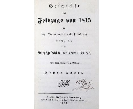 Befreiungskriege.: 27 Bde. zum Thema (tls. unkompl. Reihenwerke bzw. Einzelbände), versch. Formate u. Einbde.  ╔Enthält u.a.: