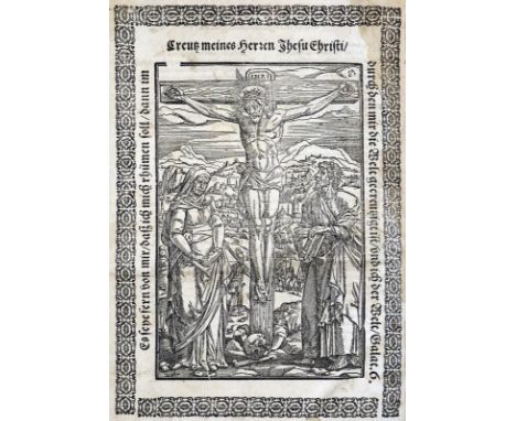 (Helding,M.).: Postilla, Oder: Außlegung der Evangelien... 2 Tle. (von 4) in 1 Bd. Mainz, Behem 1581-82. Fol. Mit zahlr. Holz