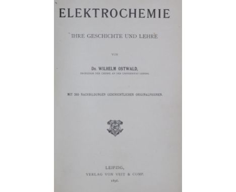 Chemie.: Sammlung von 6 Schriften in 7 Bdn. Versch. Formate u. Einbde.  ╔Enthält:╗ Krüger,F. Kurzes Lehrbuch der medicinische