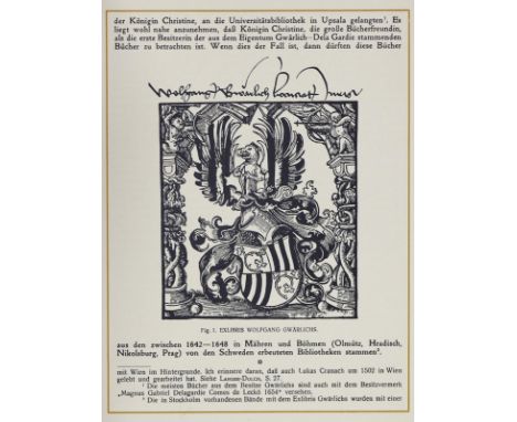 Österreichische Exlibris-Gesellschaft.: 4 Hefte. Jahrbuch 1915,1928,1945-46, 1947-48. Mit zahlr., tlw. auf Tafeln mont. Exlib