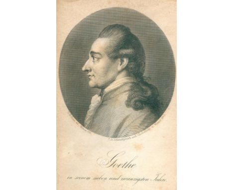 Goethe,(J.W.v.).: Werke. Vollständige Ausgabe letzter Hand. 58 (von 60) in 29 (von 30) Bdn. Stgt. u. Tbg., Cotta 1827-42. Kl.