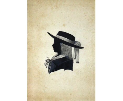 Berghaus, Heinrich,: Kartograph (1797-1884). Sammlung von 6 Portraits/Silhouetten aus dem Umfeld der Familie Heinrich Berghau