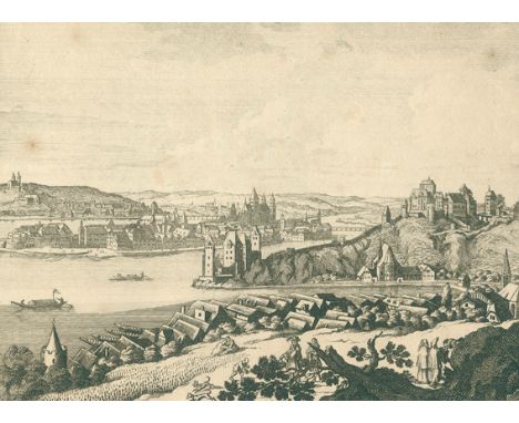 Passau.: Passau gelegen op de tsamen vloeyinge van den Donau ende de Inn. Kupferstich bei P.Schenk, Amsterdam um 1700. Plgr. 