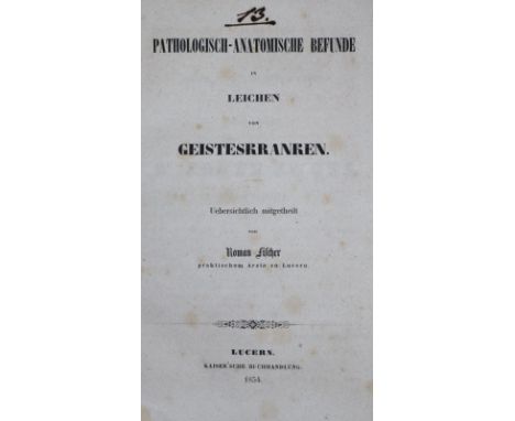 Gerichtsmedizin.: Sammlung von 39 Schriften Medizin (darunter viele zu Forensik, Toxikologie u. Gerichtsmedizin), versch. For