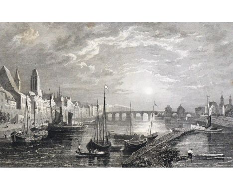 Tombleson,(W.).: Upper Rhine. (Edited by W.G.Fearnside. Bd. 1 von 2). London, Tombleson (1832). Mit gest. Titel m. Vign., 69 