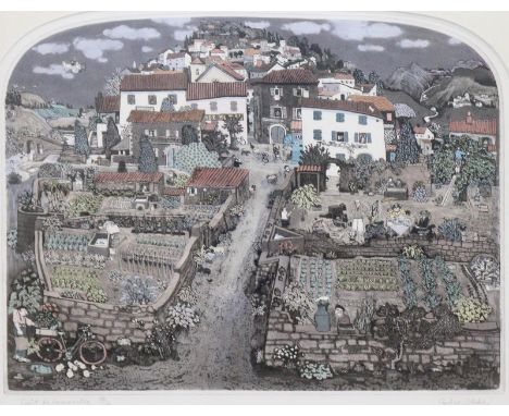 Clarke, Graham: (Britisch 1941). Goût de Grenoville. - The nasty ... . 2 Farbaquatintaradierungen. Num. u. sign. 53 x 68 cm. 