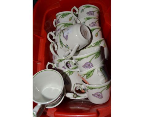Villeroy &amp; Boch "Amapola" coffee cups, and saucers