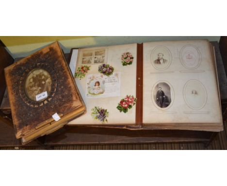 Two Vintage albums of family photo 'carte de visite'