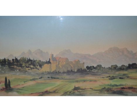 Limited edition print of the South of France by HRH Charles III numbered 25