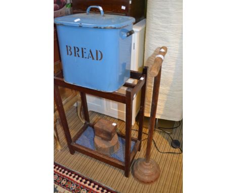 Stick stand washing dolly bread crock etc