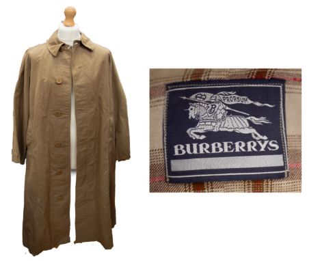 A linen jacket, could be 1939-49?, partly-lined, mellow beige, buttons, lapels, patch pockets on lower jacket and one left-ha