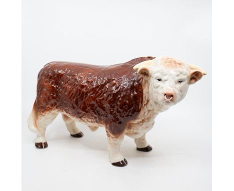 Large Melba ceramic bull with nose ring.