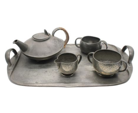 Liberty & Co Tudric or English Pewter - A small collection of early 20th Century items to include; an English Pewter, Archiba