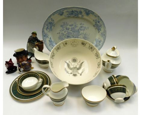 A collection of mixed ceramics to include; a Royal Doulton "Vanborough" H4992 part tea service including tea pot, plates etc.