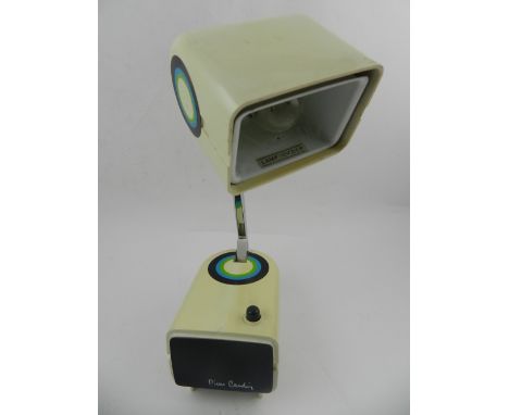 An unusual angle poised desk lamp, by Pierre Cardin. H.26cm