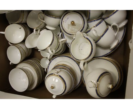 A Wedgwood "Cantata" bone china part tea service and a Royal Doulton "Naples" bone china part tea service