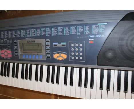 A Casio WK-1200 electric keyboard on stand