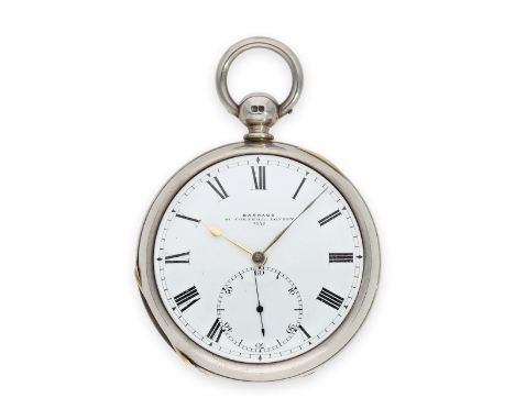 Taschenuhr: englisches Taschenchronometer von einem der bedeutendsten Chronometermacher, königl. Uhrmacher Barraud London, Nr