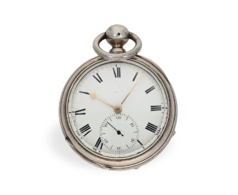 Interessantes, imposantes frühes Chronometer nach John Arnold, J. Johnson London No.1063, ca. 1795: Ca. Ø62mm, ca. 222g, guil