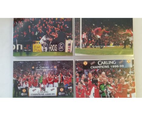 FOOTBALL, selection, inc. promotional postcards, photos, inc. Aston Villa, Man Utd, England, celebrations for Carling Cup &am