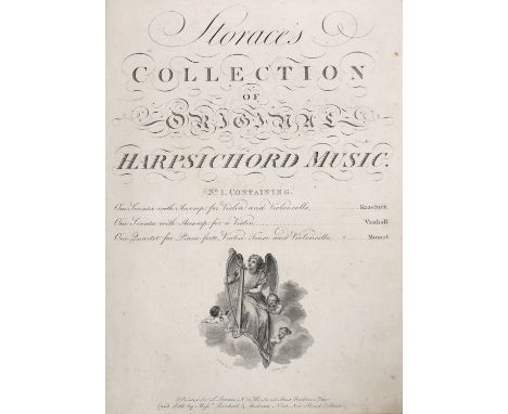 ° ° Storace, Stephen - Storace's Collection of Original Harpsichord Music. (vol.I) in 6 parts with engraved titles to each, s